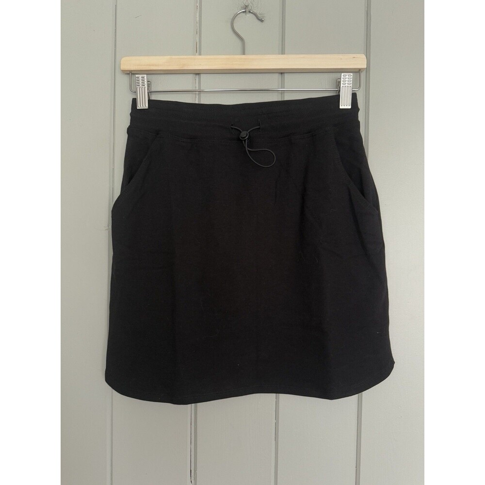NWT Sundry x Evereve Sunday Skirt Black 0 Mini Pull-on Adjustable Pocket NEW